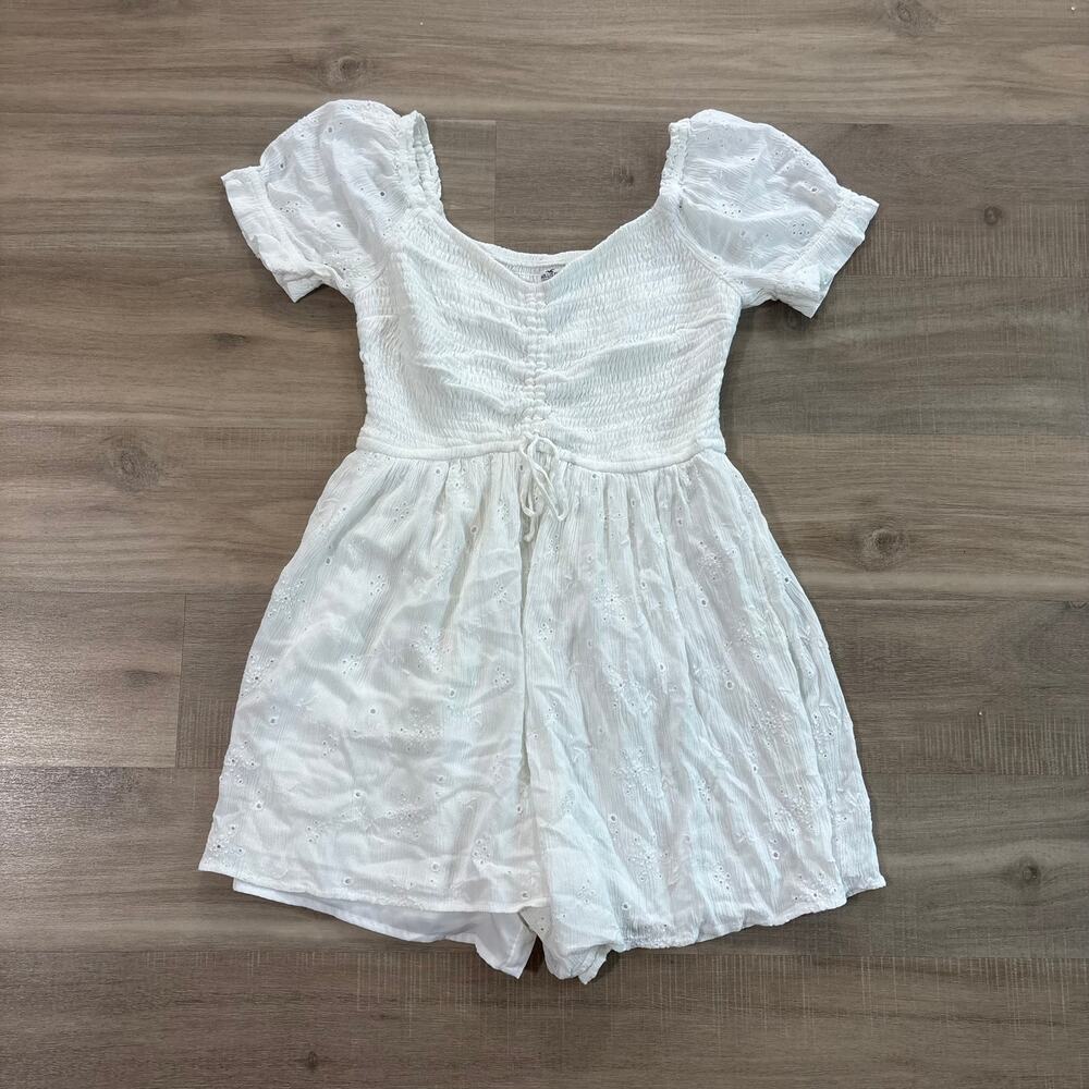 White Hollister Romper Dress Women Size Medium